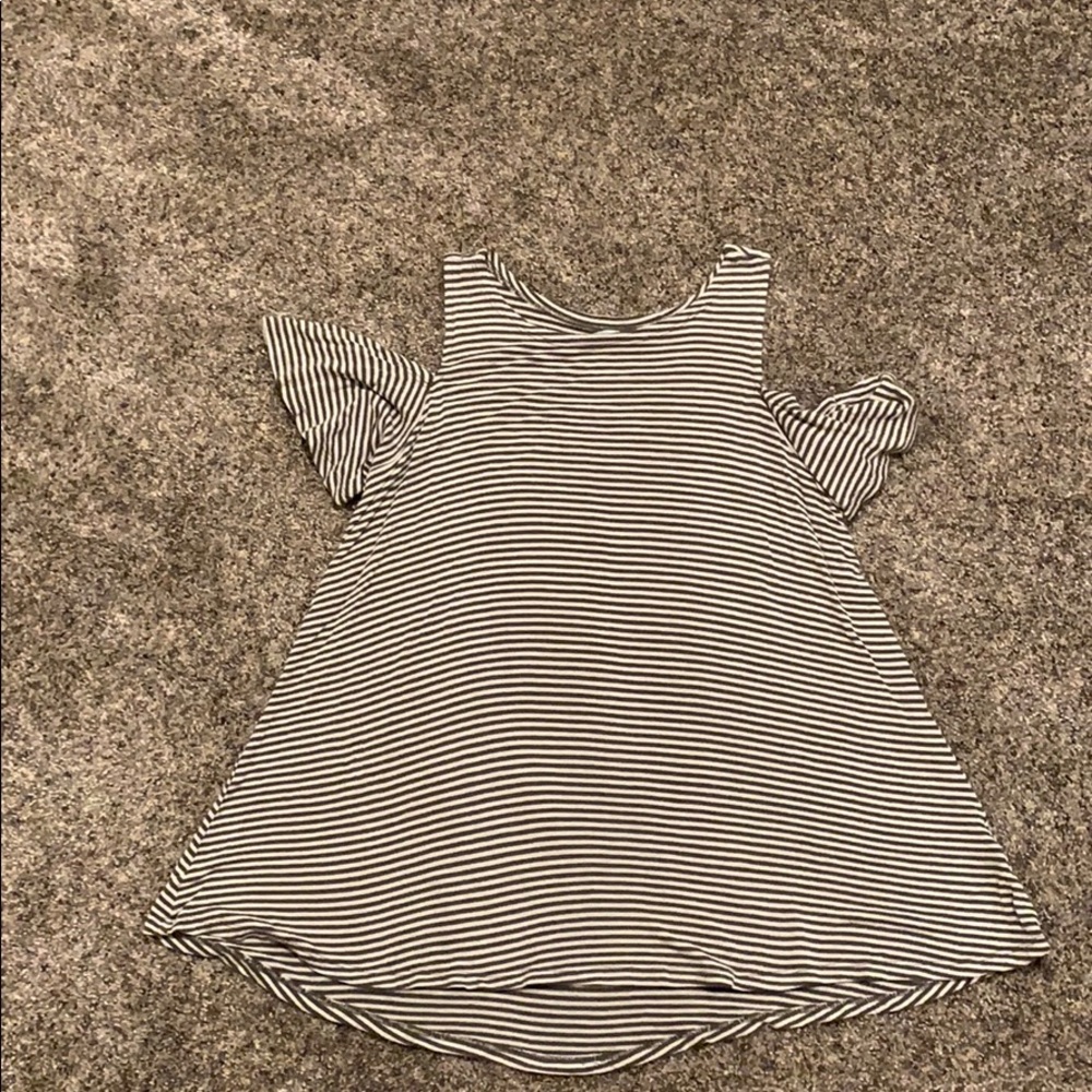 Grey striped tank top